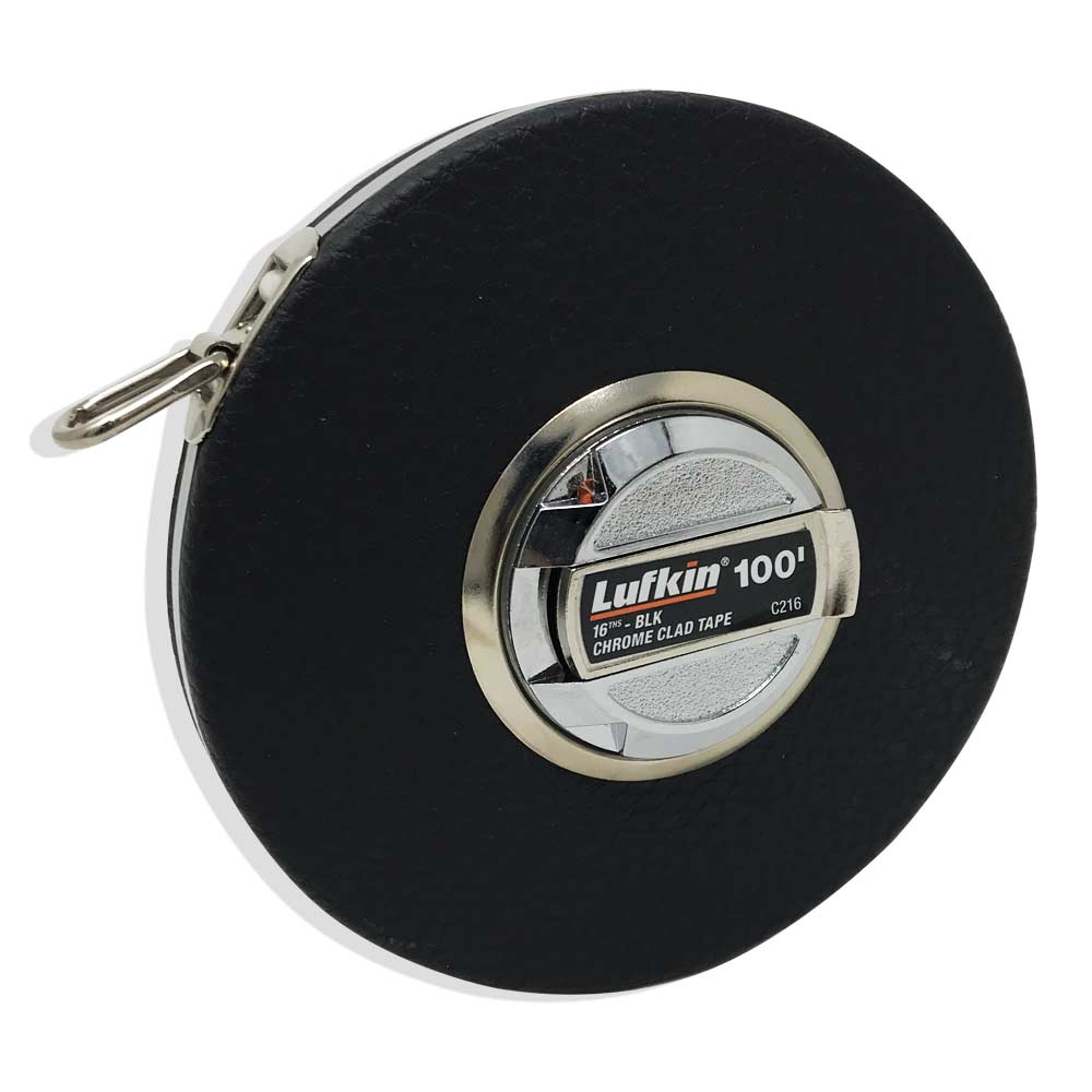 Ruban à Mesurer Lufkin 100 Ft - Chrome Clad Steel, Modèle C1676D, Standardisé