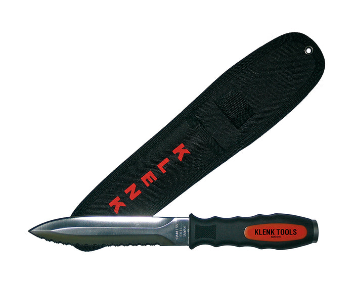 Klenk Tools DA71010 Ergonomic Dual Duct/Insulation Knife w/ Nylon Ripstop Sheath
