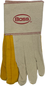 BOSS 1BC28572 - 2-Ply Chore Rubberized Gauntlet Ironworkers Gloves 12 Pairs (Long Cup)