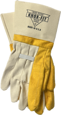 Knox-Fit 679 Heavy Duty Ironworkers Gloves MADE IN USA (Long Cuff)