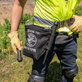 KLEIN TOOLS 5416TFR Flame-Retardant Black Canvas Bolt Bags - Tunnel Loop