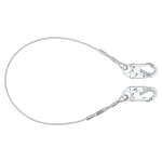 FALLTECH 8307 6' Coated Cable Restraint Lanyard, Fixed-length with Steel Snap Hooks