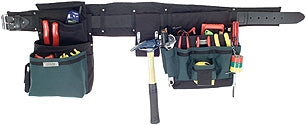 Boulder bag ULT100BLK Ultimate Electrician Comfort Combo w/QRB Quick Release Buckle Belt. Color - Black Made in U.S.A.