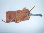 Graber Harness 0075RW Angle Laced Bull Pin Holder. Made in U.S.A. Tunnel loop on back accepts up to 2" Work Belt.