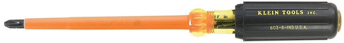 Klein 603-6-INS Insulated No. 3 Phillips-Tip - Round-Shank Screwdrivers