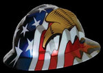 MSA Freedom Series™ V-Gard® Helmet Fas-Trac III Slotted American Flag w/2 Eagles