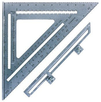 Équerre De Vitesse Swanson Tool SO107 - 12 Pouces (30 Cm) - Pour Traçage Et Mesure D'angles Rapides