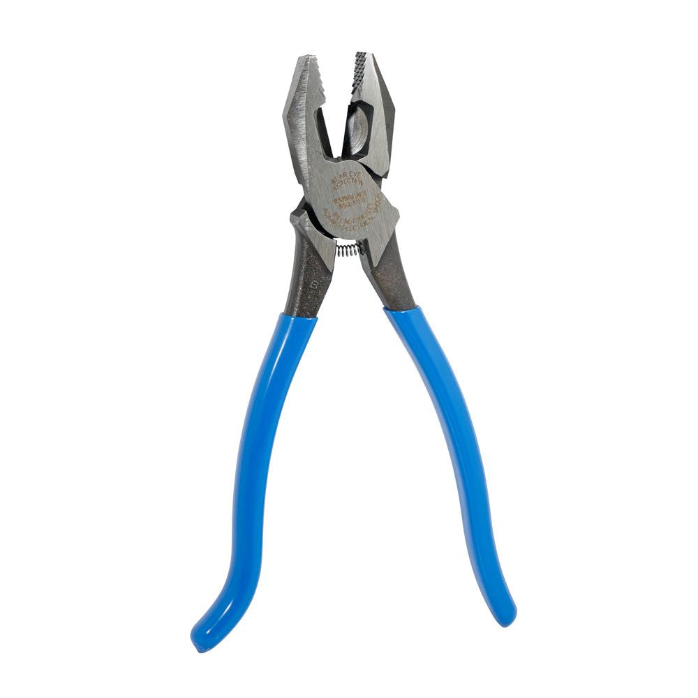 Klein D20009ST 9" Ironworker's Pliers HeavyDuty Cutting (Light Blu