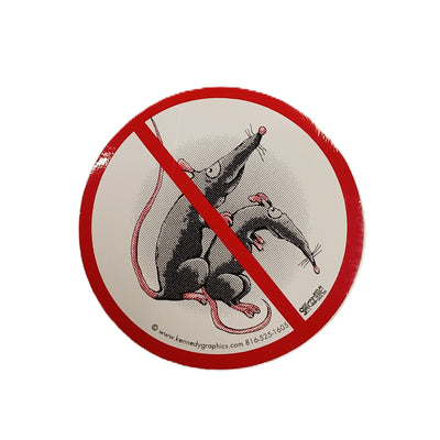 Sticker - No F*ing Rats