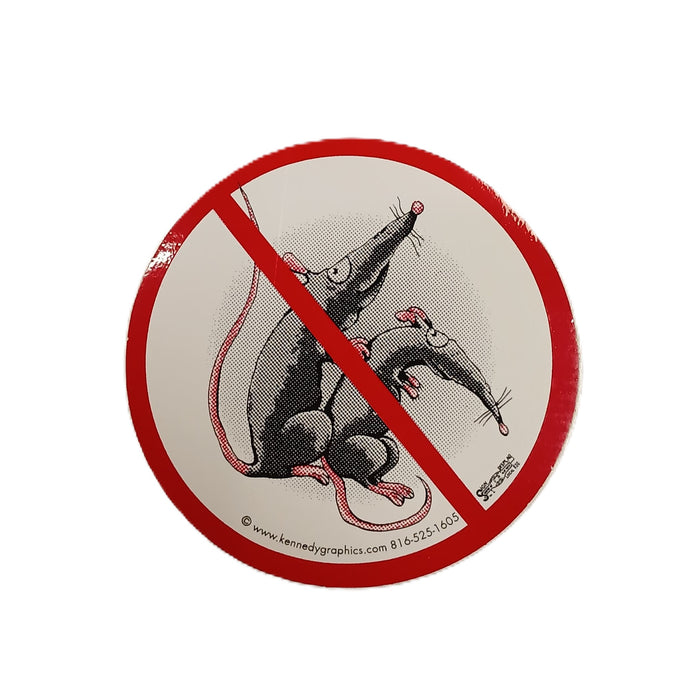 Sticker - No F*ing Rats