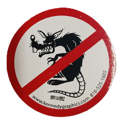 Sticker - "No Rats"