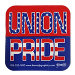 Sticker - "UNION PRIDE" American Flag