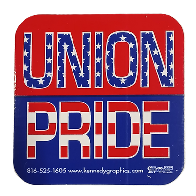 Sticker - "UNION PRIDE" American Flag