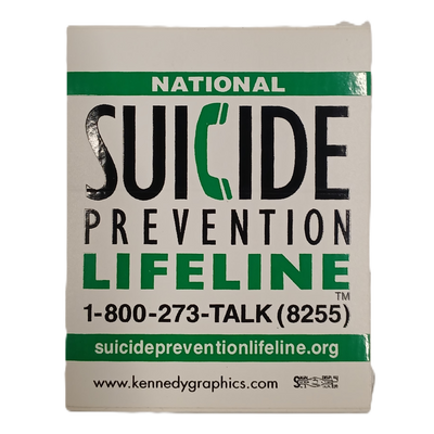 Sticker - "Suicide Prevention Line"