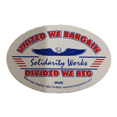 Sticker - "United We Bargain"