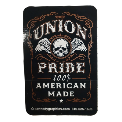 Sticker - "Union Pride 100% American Made"
