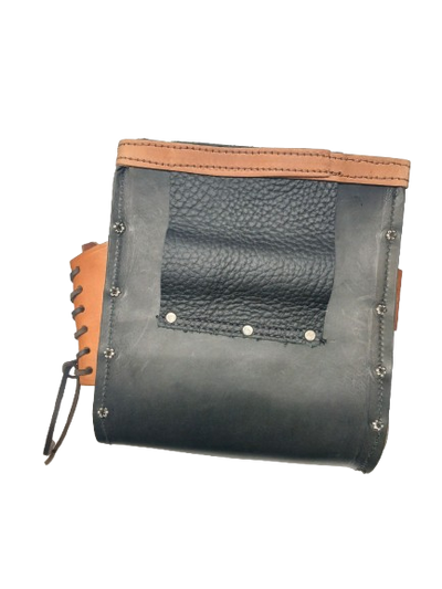 Graber 0077 Black Leather Bolt Bag