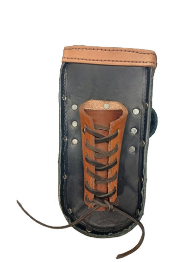 Graber 0077 Black Leather Bolt Bag