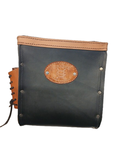 Graber 0077 Black Leather Bolt Bag