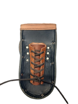Graber 0077 Black Leather Bolt Bag