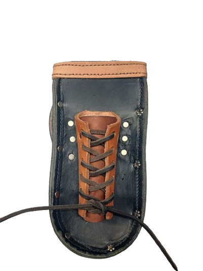 Graber 0077 Black Leather Bolt Bag