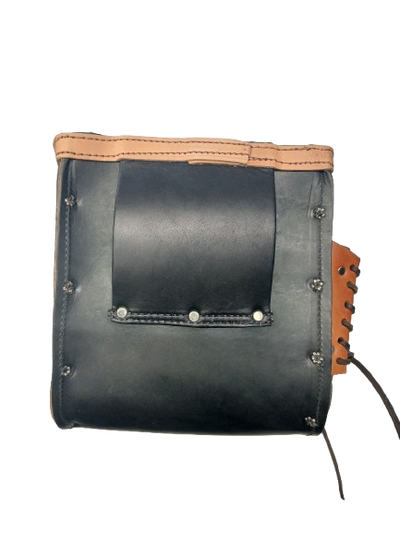 Graber 0077 Black Leather Bolt Bag