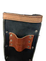 Graber 0077 Black Leather Bolt Bag