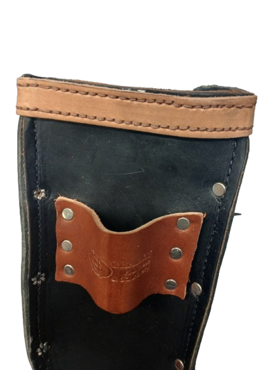 Graber 0077 Black Leather Bolt Bag