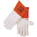BLACK STALLION 25 TOP GRAIN COWHIDE LONG CUFF MIG WELDING GLOVES