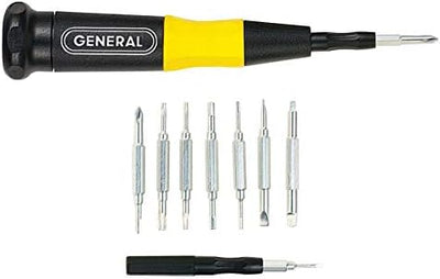 General Tools Extended Drive #751016 Screwdriver Set, 16-Piece,Silver