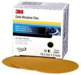 3 M Gold Film Discs Hookit P180 3In 50Pk