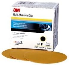 3 M Gold Film Discs Hookit P180 3In 50Pk