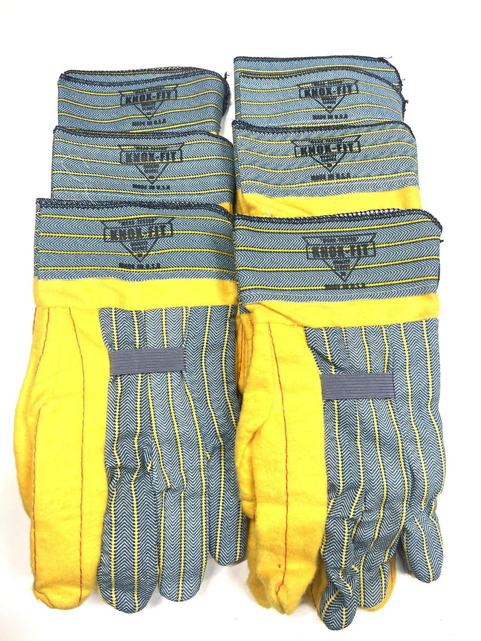 Knox-Fit Ironworkers Gloves - Short Cuff size MEDIUM (S679) - 6 Pairs/Pack Made in the USA.