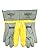 Knox-Fit S679 Old Stly Blue/Yellow Heavy Duty Ironworkers Gloves 1 Pair/Pack - Long Cuff size MIDIUM