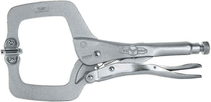 IRWIN VISE-GRIP Original Locking C-Clamp with Swivel Pads, 11