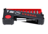 Vessel Tools IB11P02U IMPACT BALL Torsion Bit Set in POP-UP Case, 11 Pc.
