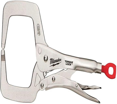 MILWAUKEE ELECTRIC TOOL 48-22-3531 2490363 Torque Lock Locking C-Clamp, Regular Jaws, 11"