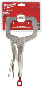 MILWAUKEE ELECTRIC TOOL 48-22-3531 2490363 Torque Lock Locking C-Clamp, Regular Jaws, 11"