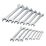 SK 86162 SuperKrome 14 Piece 6-Millimeter to 32-Millimeter Open End Wrench Set
