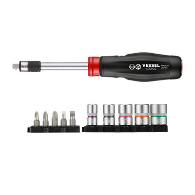VESSEL 400PD2-1U (USA Official) 2 Way-Power Driver, 11PC. Set No.