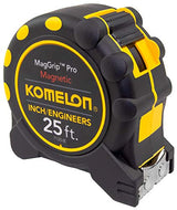 Komelon 7125IE 25' x 1" Magnetic MagGrip Pro Tape Measure with Inch/Engineer Scale