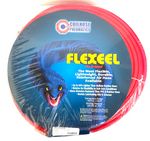 Coilhose Pneumatics PFE41004TR Flexeel Hose,   1/4" x 100', 1/4" MPT Reusable Strain Relief Fittings, Transparent Red