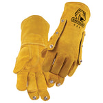 BLACK STALLION 580 Split Cowhide Stick Glove with Heat Shield Snaps