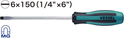 VESSEL 900S6150 MEGADORA Screwdriver -6x150 (1/4"x6")
