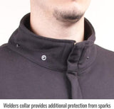 REV Black Stallion JF1331-BK-LRG unisex-adult Hoodie