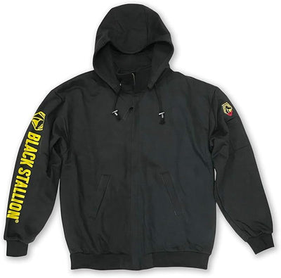 Revco/Black Stallion JF1331-BK-MED Truguard 200 Fr Cotton Black Hooded Sweatshirt Size-Med