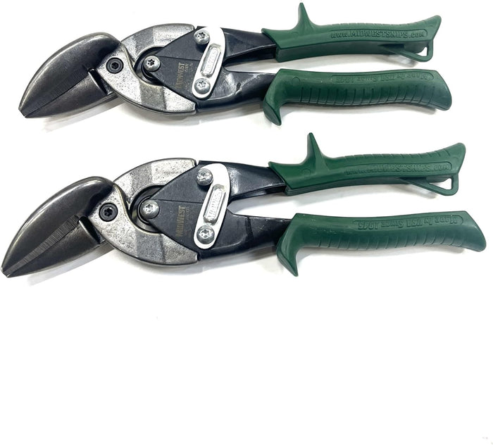Midwest P6510R Forged Snips Offset RIGHT Aviation Snip (2-Pack)