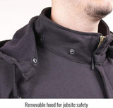 Revco/Black Stallion JF1331-BK-MED Truguard 200 Fr Cotton Black Hooded Sweatshirt Size-Med