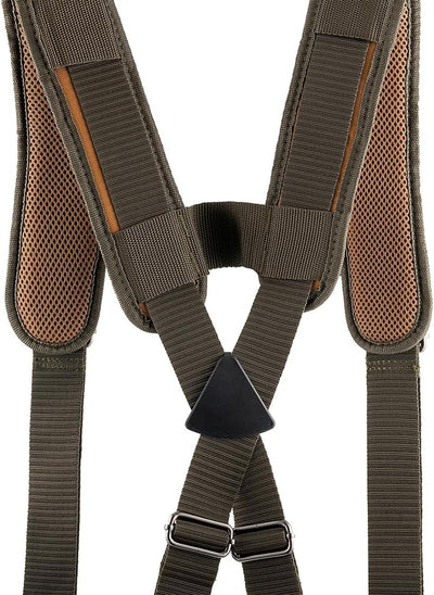 Bucket Boss - AirLift Tool Belt with Suspenders, Tool Belts - Original Series (50100) with 12 pockets, Brown , 52 Inch