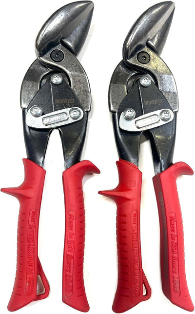 MWT-SS6510L Special Hardness Aviation Snip - 2 Pieces of Left Cut Offset Stainless Steel Cutting Shears with Forged Blade